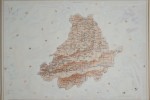 Cartografía Ávila - 2016 - acrílico sobre papel - 33 x 46,5 cm.