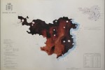 Cartografía Girona - 2015 - tinta y acrílico sobre papel - 33 x 46,5 cm.