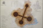 Cartografía Murcia - 2015 - polvo de hierro sobre papel - 33 x 46,5 cm.