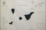 Cartografía Tenerife - 2015 - tachuela de hierro sobre papel - 33 x 46,5 cm.